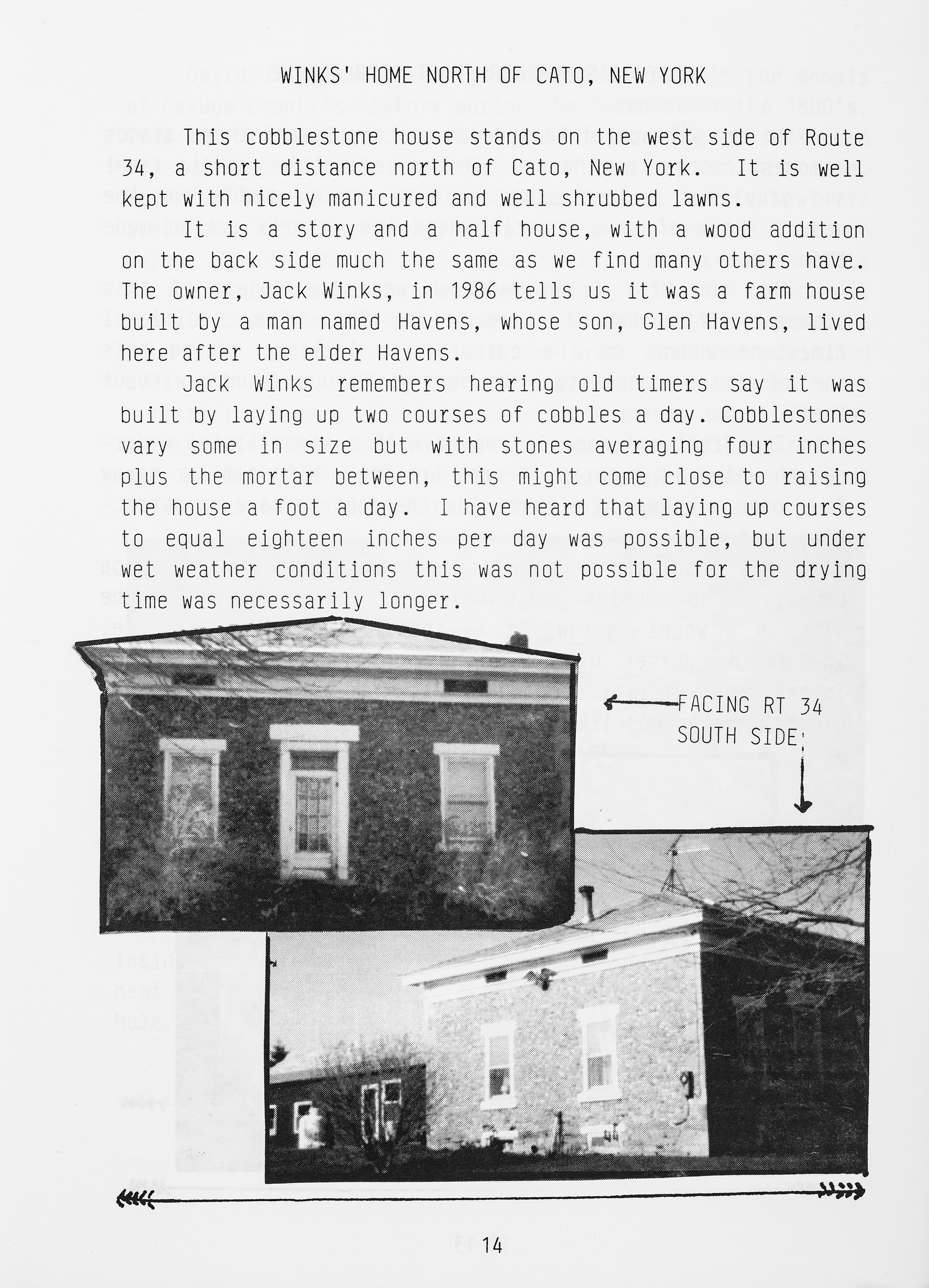 Cayugas Cobblestones p 14